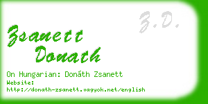 zsanett donath business card